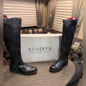 NWT Bed Stu Black Teak Rustic Manchester Leather
Boot